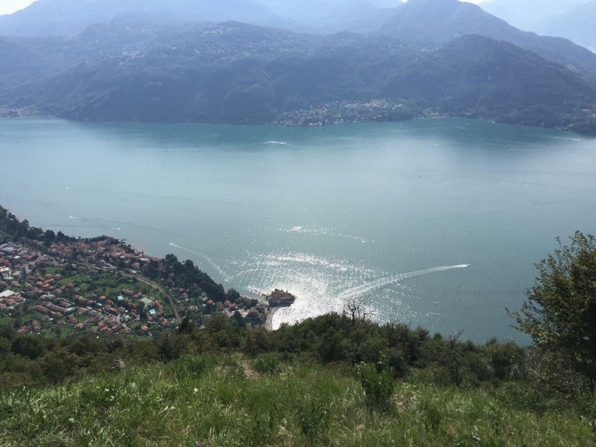 In centro Ca' Leandro Vista lago Lierna Exterior foto